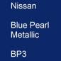 Preview: Nissan, Blue Pearl Metallic, BP3.